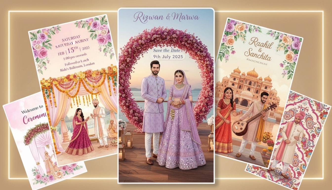 ALL-IN-ONE WEDDING PACK BUNDLE 💍(3D TEMPLATES)